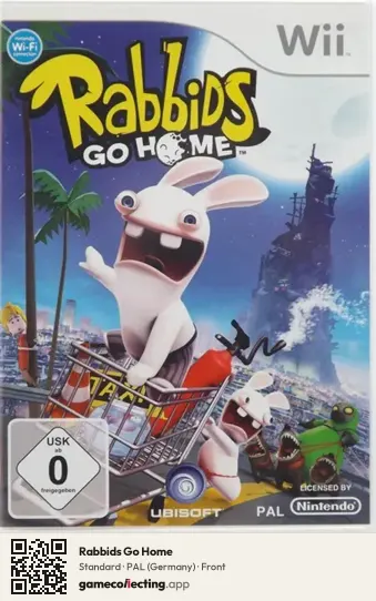 Rabbids Go Home Nintendo Wii, Germany box front