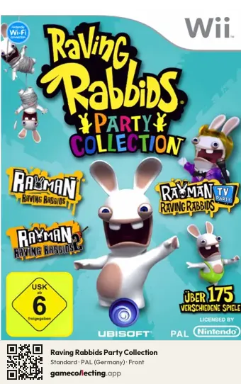 Raving Rabbids Party Collection Nintendo Wii, Germany box front