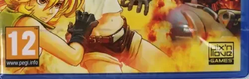 Metal Slug XX, the PEGI square on its front