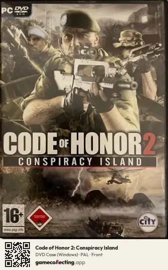Code of Honor 2: Conspiracy Island Computer, PAL box front