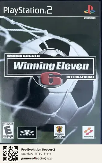 Pro Evolution Soccer 2 PlayStation 2, NTSC box front