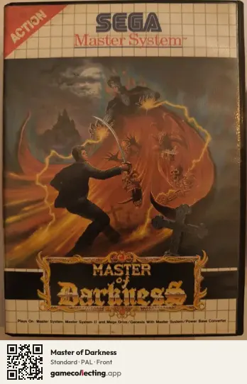 Master of Darkness Sega Master System, PAL box front