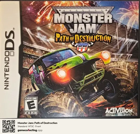 Monster Jam: Path of Destruction Nintendo DS, NTSC box front