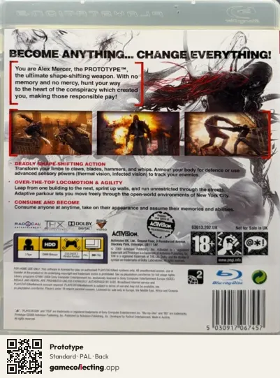 Prototype PlayStation 3, PAL box back