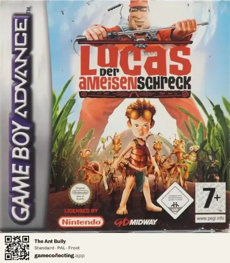 The Ant Bully Game Boy Advance, PAL box front