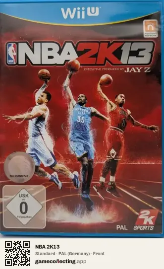 NBA 2K13 Nintendo Wii U, Germany box front