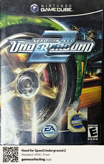 Need for Speed Underground 2 Nintendo GameCube, NTSC box front