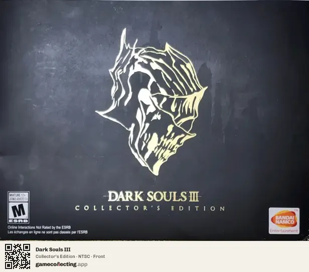 Dark Souls III PlayStation 4, NTSC box front