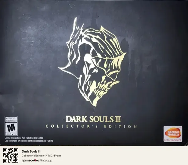 Dark Souls III PlayStation 4, NTSC box front