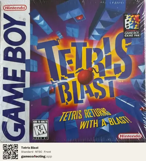 Tetris Blast Game Boy, NTSC box front