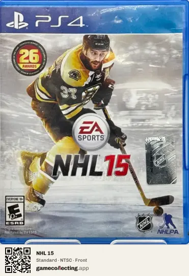 NHL 15 PlayStation 4, NTSC box front