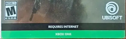 Tom Clancy's Ghost Recon Breakpoint, the ESRB box on its front