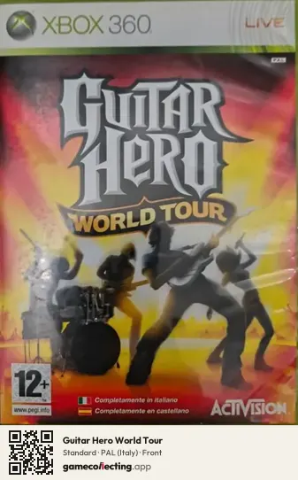 Guitar Hero World Tour Xbox 360, Italy box front