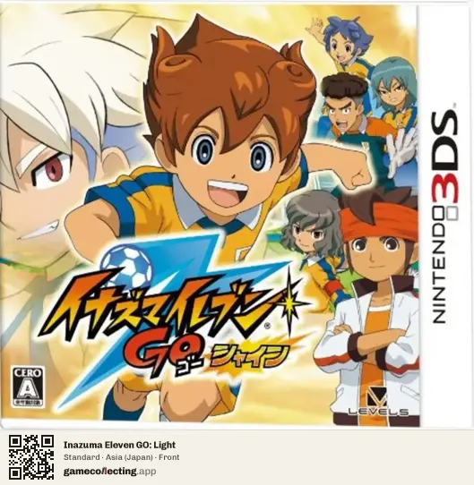 Inazuma Eleven GO: Light Nintendo 3DS, Asia box front