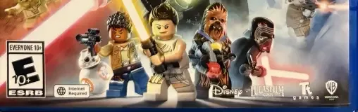 LEGO Star Wars: The Skywalker Saga, the ESRB box on its front