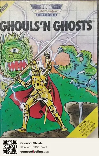 Ghouls'n Ghosts Sega Master System, NTSC box front