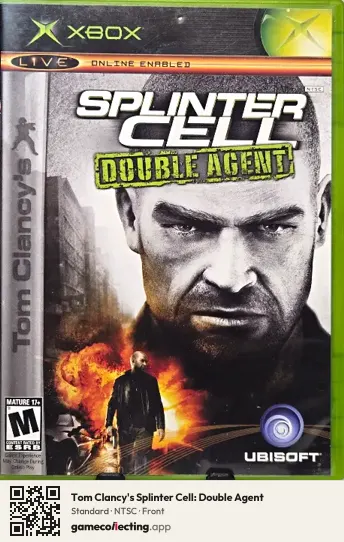 Tom Clancy's Splinter Cell: Double Agent Xbox, NTSC box front