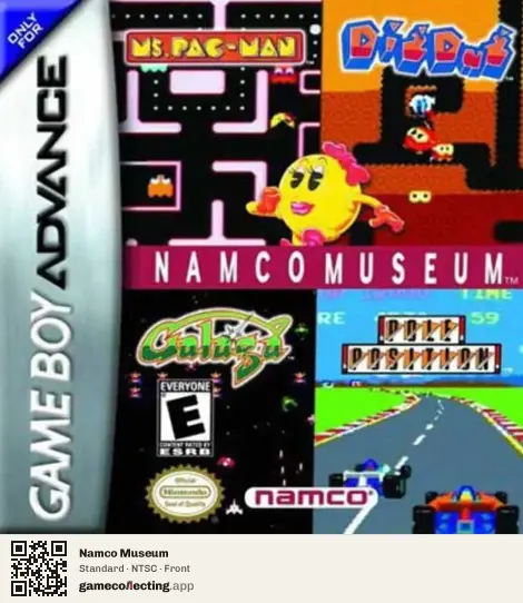Namco Museum Game Boy Advance, NTSC box front