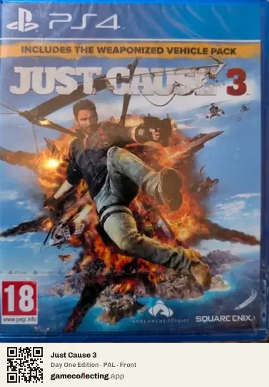 Just Cause 3 PlayStation 4, PAL box front