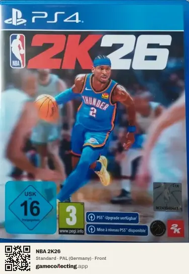 NBA 2K26 PlayStation 4, Germany box front