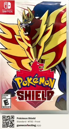 Pokémon Shield Nintendo Switch, NTSC box front