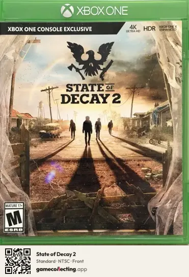 State of Decay 2 Xbox One, NTSC box front