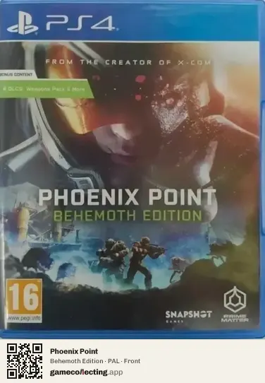 Phoenix Point PlayStation 4, PAL box front