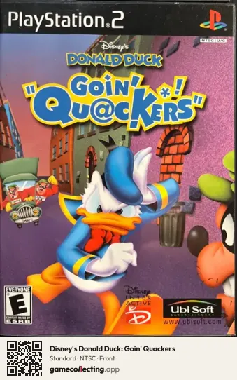Disney's Donald Duck: Goin' Quackers PlayStation 2, NTSC box front