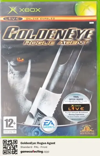 GoldenEye: Rogue Agent Xbox, PAL box front