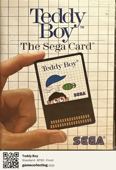 Teddy Boy Sega Master System, NTSC box front