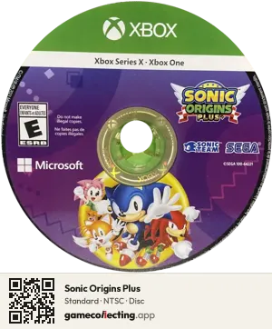 Sonic Origins Plus Xbox Series X, NTSC disc