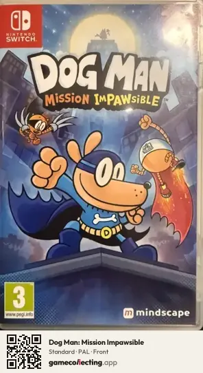 Dog Man: Mission Impawsible Nintendo Switch, PAL box front