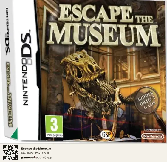 Escape the Museum Nintendo DS, PAL box front