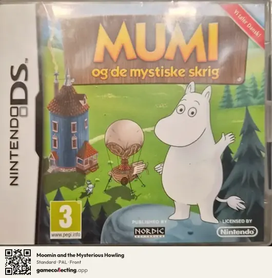 Moomin and the Mysterious Howling Nintendo DS, PAL box front