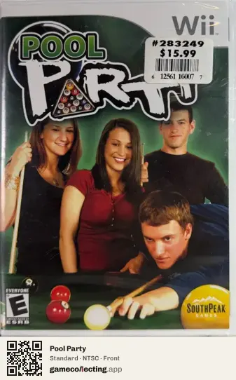 Pool Party Nintendo Wii, NTSC box front