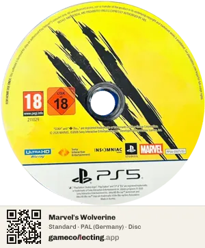 Marvel's Wolverine PlayStation 5, PAL disc
