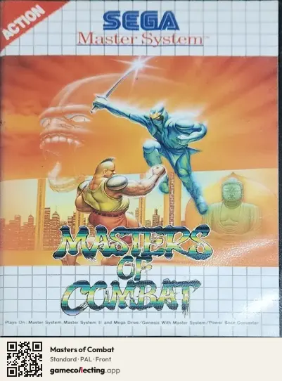 Masters of Combat Sega Master System, PAL box front