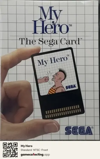 My Hero Sega Master System, NTSC box front