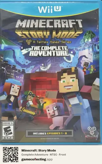 Minecraft: Story Mode Nintendo Wii U, NTSC box front