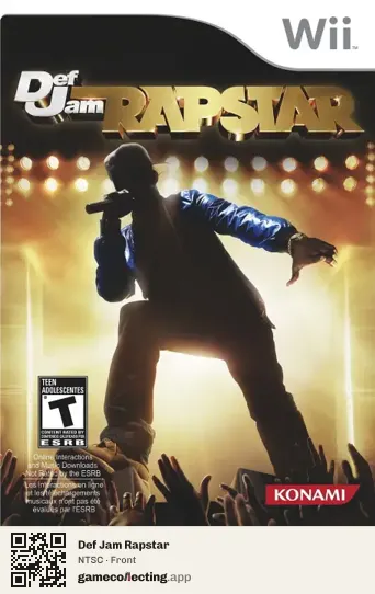 Def Jam Rapstar Nintendo Wii, NTSC box front