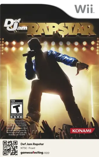 Def Jam Rapstar Nintendo Wii, NTSC box front