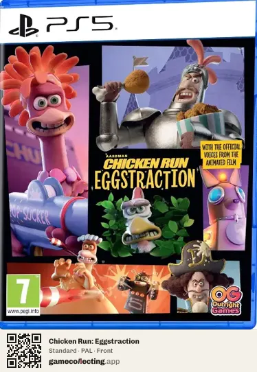 Chicken Run: Eggstraction PlayStation 5, PAL box front