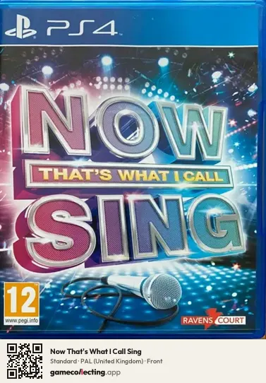 Now That's What I Call Sing PlayStation 4, United Kingdom box front