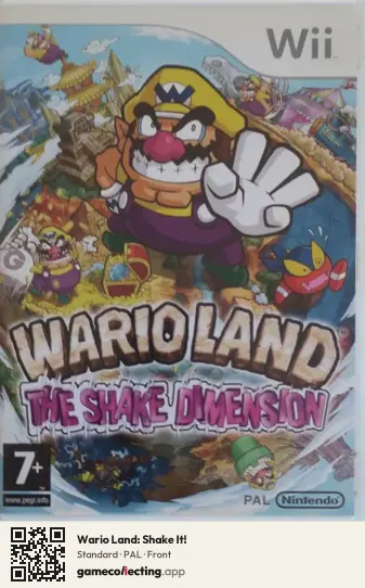Wario Land: Shake It! Nintendo Wii, PAL box front