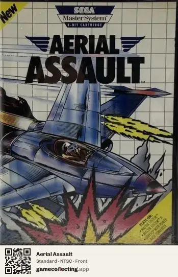 Aerial Assault Sega Master System, NTSC box front