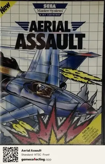 Aerial Assault Sega Master System, NTSC box front