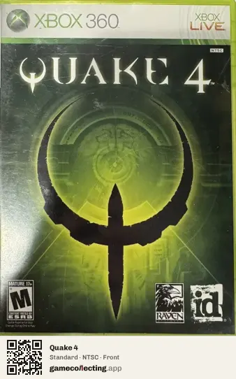 Quake 4 Xbox 360, NTSC box front