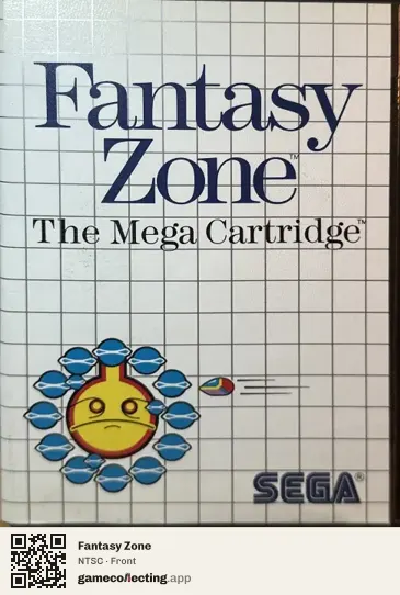 Fantasy Zone Sega Master System, NTSC box front