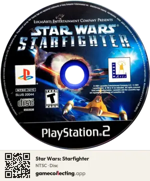 Star Wars: Starfighter PlayStation 2, NTSC disc
