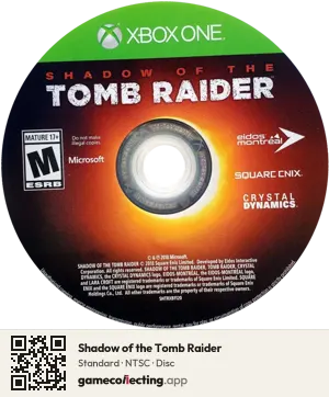 Shadow of the Tomb Raider Xbox One, NTSC disc